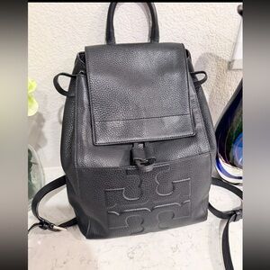 Tory Burch Black Leather Backpack (Reposh)